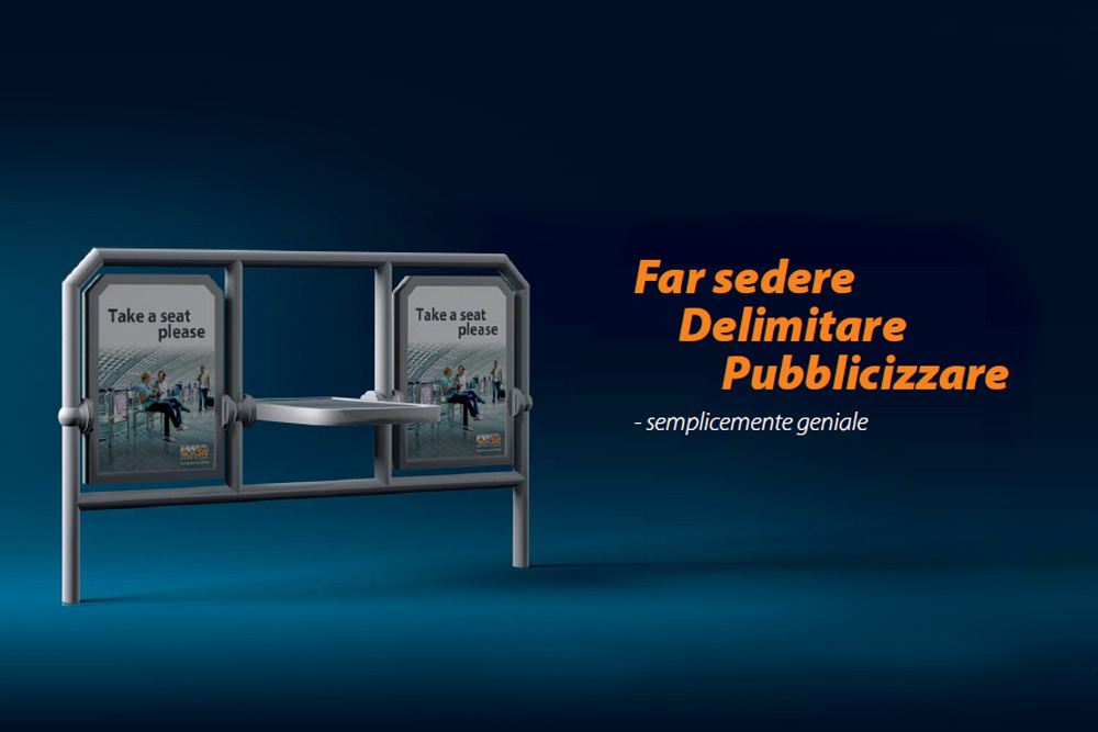 MultiSit sit fence advertise - ingeniously simple